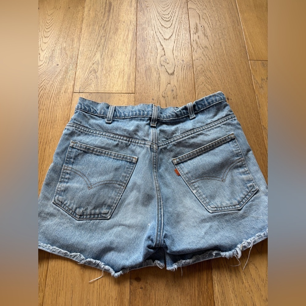 Levis orange tab Big E cut off jean shorts pre 1970’s